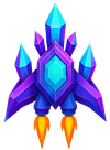 Nave Exploradora usada como exemplo de HUD do jogo