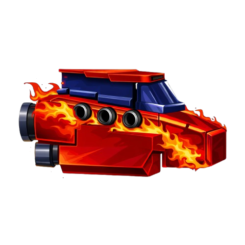 Nave Terranova (🔥 Fogo) em pixel