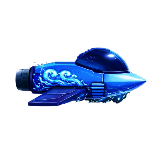 Nave Zephyrium (💧 Água) em pixel